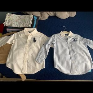 3 Ralph Lauren Boys button down shirts, size 5